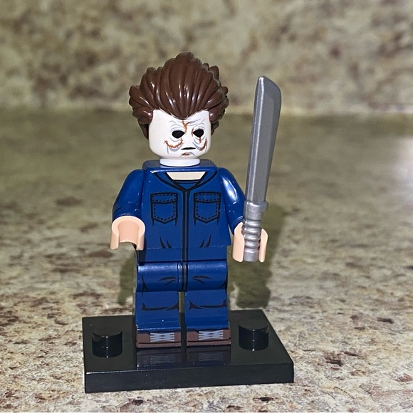 Holiday Michael Myers Two Faced Mini Figurine Lego Halloween With